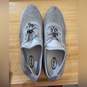 Atalina Women's Sparkling Silver Sneakers